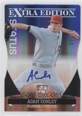 2011 Donruss Elite Extra Edition - Prospects - Blue Die-Cut Status Signatures #73 - Adam Conley /50