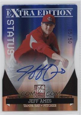 2011 Donruss Elite Extra Edition - Prospects - Blue Die-Cut Status Signatures #9 - Jeff Ames /50