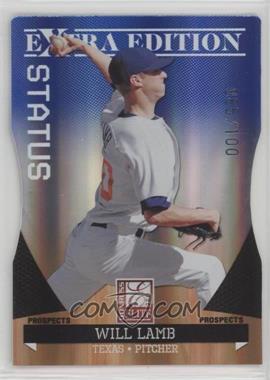 2011 Donruss Elite Extra Edition - Prospects - Blue Status Die-Cut #39 - Will Lamb /100