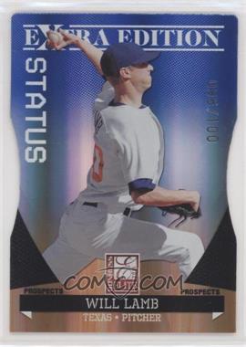 2011 Donruss Elite Extra Edition - Prospects - Blue Status Die-Cut #39 - Will Lamb /100