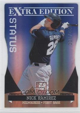 2011 Donruss Elite Extra Edition - Prospects - Blue Status Die-Cut #41 - Nick Ramirez /100