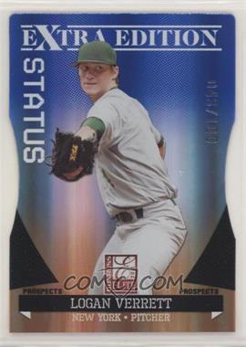 2011 Donruss Elite Extra Edition - Prospects - Blue Status Die-Cut #43 - Logan Verrett /100