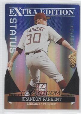 2011 Donruss Elite Extra Edition - Prospects - Blue Status Die-Cut #86 - Brandon Parrent /100