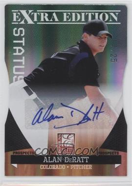 2011 Donruss Elite Extra Edition - Prospects - Emerald Status Die-Cut Signatures #166 - Alan DeRatt /25