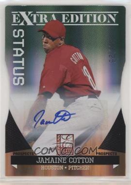 2011 Donruss Elite Extra Edition - Prospects - Emerald Status Die-Cut Signatures #175 - Jamaine Cotton /25