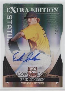 2011 Donruss Elite Extra Edition - Prospects - Emerald Status Die-Cut Signatures #19 - Erik Johnson /25