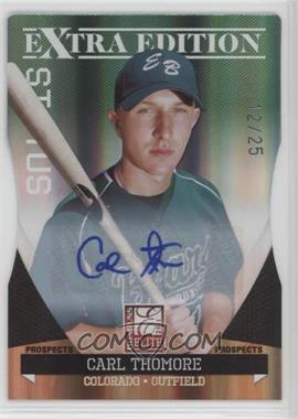 2011 Donruss Elite Extra Edition - Prospects - Emerald Status Die-Cut Signatures #33 - Carl Thomore /25