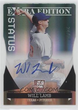 2011 Donruss Elite Extra Edition - Prospects - Emerald Status Die-Cut Signatures #39 - Will Lamb /25