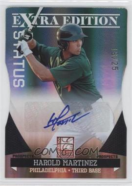 2011 Donruss Elite Extra Edition - Prospects - Emerald Status Die-Cut Signatures #52 - Harold Martinez /25