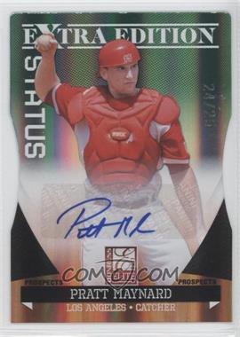 2011 Donruss Elite Extra Edition - Prospects - Emerald Status Die-Cut Signatures #74 - Pratt Maynard /25