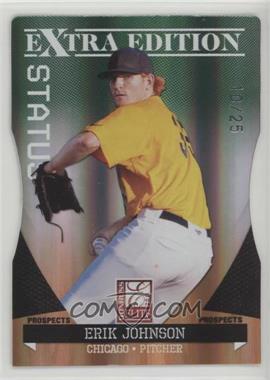 2011 Donruss Elite Extra Edition - Prospects - Emerald Status Die-Cut #19 - Erik Johnson /25