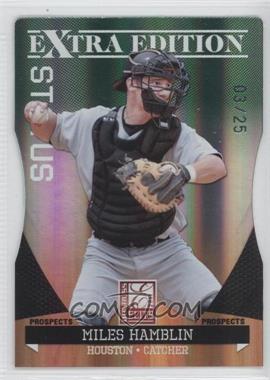 2011 Donruss Elite Extra Edition - Prospects - Emerald Status Die-Cut #69 - Miles Hamblin /25