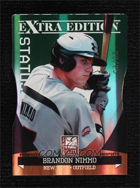 2011 Donruss Elite Extra Edition - Prospects - Emerald Status Die-Cut #P-24 - Brandon Nimmo /25