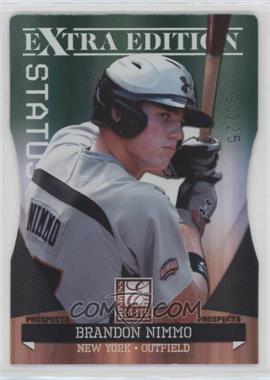 2011 Donruss Elite Extra Edition - Prospects - Emerald Status Die-Cut #P-24 - Brandon Nimmo /25