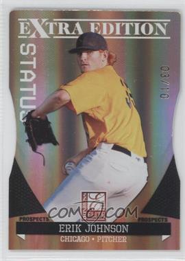 2011 Donruss Elite Extra Edition - Prospects - Gold Status Die-Cut #19 - Erik Johnson /10