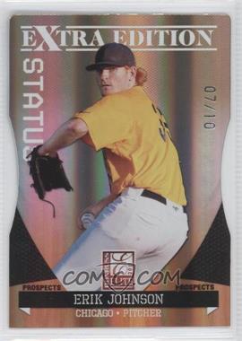 2011 Donruss Elite Extra Edition - Prospects - Gold Status Die-Cut #19 - Erik Johnson /10