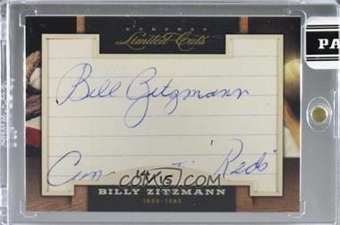 2011 Donruss Limited Cuts Cut Signatures - [Base] #26.1 - Billy Zitzmann (#d to 16) /15 [Uncirculated]
