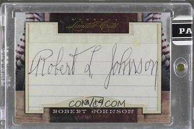 2011 Donruss Limited Cuts Cut Signatures - [Base] #275.2 - Bob Johnson (#d to 14) /14 [Cut Signature]