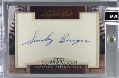 2011 Donruss Limited Cuts Cut Signatures - [Base] #297.2 - Smoky Burgess (#d to 13) /13 [Cut Signature]