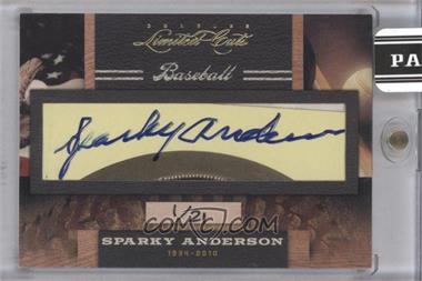 2011 Donruss Limited Cuts Cut Signatures - [Base] #300.1 - Sparky Anderson (#d to 21) /21