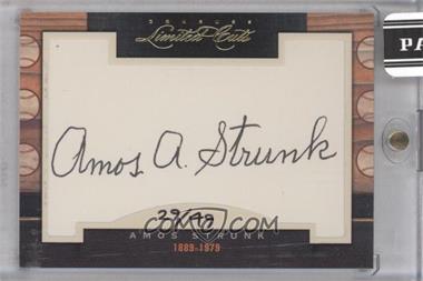 2011 Donruss Limited Cuts Cut Signatures - [Base] #7.2 - Amos Strunk (#d to 49) /49