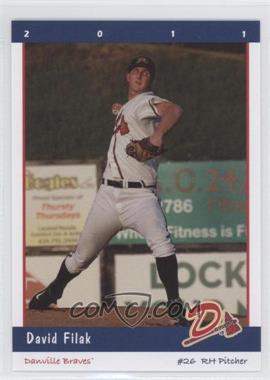 2011 Grandstand Danville Braves - [Base] #26 - David Filak