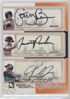 Gary Brown, Jarrett Parker, Francisco Peguero #/19