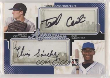 2011 In the Game Heroes and Prospects - Affiliation - Silver #AF-30 - Elvis Sanchez, Darrell Ceciliani /19