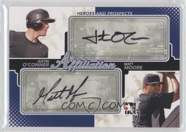 2011 In the Game Heroes and Prospects - Affiliation - Silver #AF-37 - Matt Moore, Justin O'Conner /19