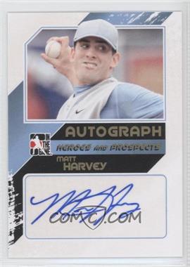 2011 In the Game Heroes and Prospects - Autographs - Close Up Gold #A-MH2 - Matt Harvey /10
