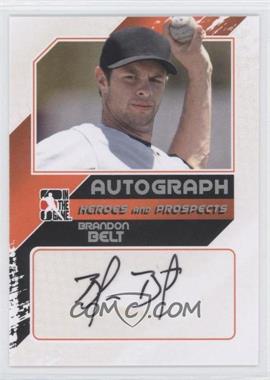 2011 In the Game Heroes and Prospects - Autographs - Close Up Silver #A-BB2 - Brandon Belt /190