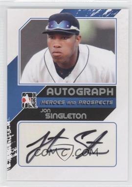 2011 In the Game Heroes and Prospects - Autographs - Close Up Silver #A-JS12 - Jon Singleton /190