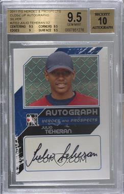 2011 In the Game Heroes and Prospects - Autographs - Close Up Silver #A-JTE2 - Julio Teheran /190 [BGS 9.5 GEM MINT]