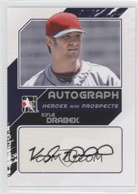 2011 In the Game Heroes and Prospects - Autographs - Close Up Silver #A-KD2 - Kyle Drabek /190