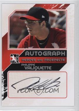 2011 In the Game Heroes and Prospects - Autographs - Close Up Silver #A-PV2 - Philippe Valiquette /190