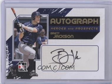 2011 In the Game Heroes and Prospects - Autographs - Full Body Gold #A-BJ - Brett Jackson /10