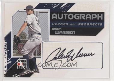 2011 In the Game Heroes and Prospects - Autographs - Full Body Silver #A-AW - Adam Warren /390