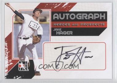 2011 In the Game Heroes and Prospects - Autographs - Full Body Silver #A-JHA - Jake Hager /390