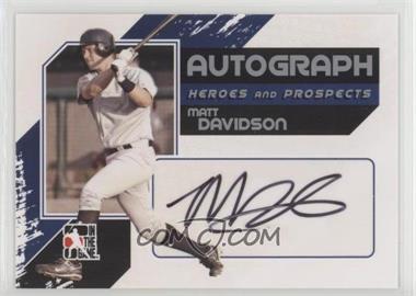 2011 In the Game Heroes and Prospects - Autographs - Full Body Silver #A-MD - Matt Davidson /390