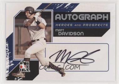 2011 In the Game Heroes and Prospects - Autographs - Full Body Silver #A-MD - Matt Davidson /390