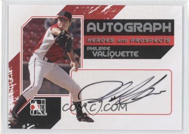 2011 In the Game Heroes and Prospects - Autographs - Full Body Silver #A-PV - Philippe Valiquette /390