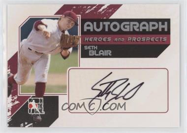 2011 In the Game Heroes and Prospects - Autographs - Full Body Silver #A-SB - Seth Blair /390