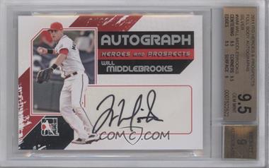 2011 In the Game Heroes and Prospects - Autographs - Full Body Silver #A-WM - Will Middlebrooks /390 [BGS 9.5 GEM MINT]