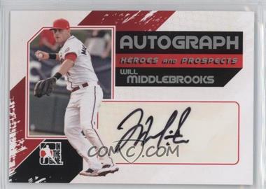 2011 In the Game Heroes and Prospects - Autographs - Full Body Silver #A-WM - Will Middlebrooks /390