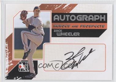 2011 In the Game Heroes and Prospects - Autographs - Full Body Silver #A-ZW - Zack Wheeler /390