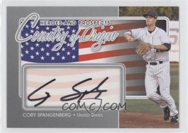 2011 In the Game Heroes and Prospects - Country of Origin - Silver #COO-CSP - Cory Spangenberg /40