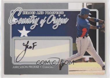 2011 In the Game Heroes and Prospects - Country of Origin - Silver #COO-JPR - Jurickson Profar /40
