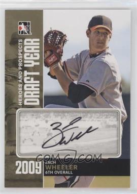 2011 In the Game Heroes and Prospects - Draft Year - Gold #DY-ZW - Zack Wheeler /1