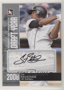 2011 In the Game Heroes and Prospects - Draft Year - Silver #DY-TB - Tim Beckham /39
