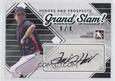 2011 In the Game Heroes and Prospects - Grand Slam! - Emerald #GS-LH - Luis Heredia /1